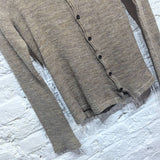 YOHJI YAMAMOTO 
Y'S BEIGE KNIT CARDIGAN