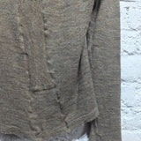 YOHJI YAMAMOTO 
Y'S BEIGE KNIT CARDIGAN