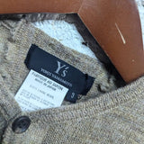 YOHJI YAMAMOTO 
Y'S BEIGE KNIT CARDIGAN