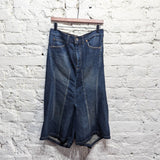 JUNYA WATANABE 
AD 2009 DENIM RECONSTRUCTED JEANS SKIRT