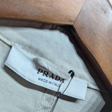 PRADA
BEIGE COTTON MILITARY STYLE JACKET UTILITY