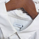 JIL SANDER
WHITE COTTON SHIRT 
SIZE M / 15.5CM