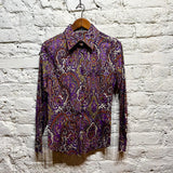 ETRO 
PURPLE PAISLEY PRINT SHIRT