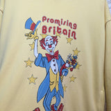 MARTINE ROSE
YELLOW CLOWN 'PROMISING BRITAIN' REVERSIBLE HOODIE