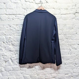 JIL SANDER
NAVY MINIMAL UNLINED JACKET