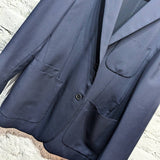 JIL SANDER
NAVY MINIMAL UNLINED JACKET