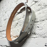 COMME DES GARÇONS 
SILVER CALF LEATHER BELT