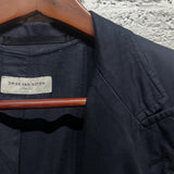 DRIES VAN NOTEN
UNLINED NAVY COTTON JACKET