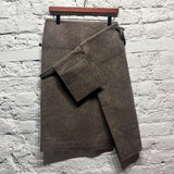 JW ANDERSON
TAUPE FELT SKIRT SAMPLE
APPROX 28”