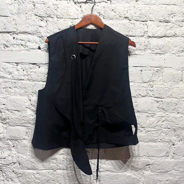 JW ANDERSON 
BLACK WAISTCOAT SAMPLE