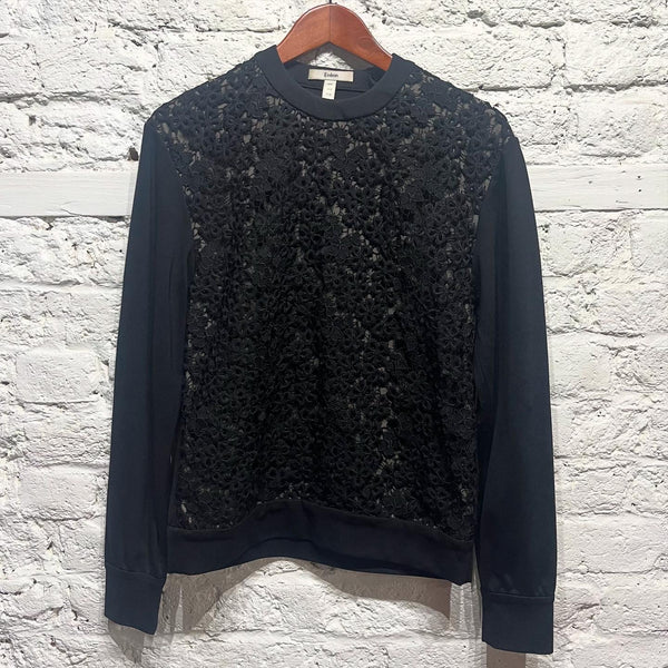 ERDEM
BLACK FLORAL LACE SWEATER