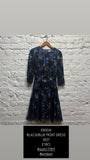 ERDEM
BLACK/BLUE PRINT DRESS