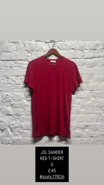 JIL SANDER 
RED T-SHIRT