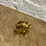 ALEXANDER MCQUEEN 	GOLD PUNK SKULL KNUCKLE DUSTER