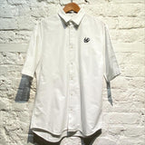 ALEXANDER MCQUEEN MCQ WHITE COTTON S/S SHIRT