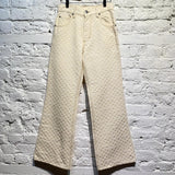 CHARLES JEFFREY LOVERBOY
CREAM/WHITE WOVEN TROUSERS