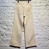 CHARLES JEFFREY LOVERBOY
CREAM/WHITE WOVEN TROUSERS