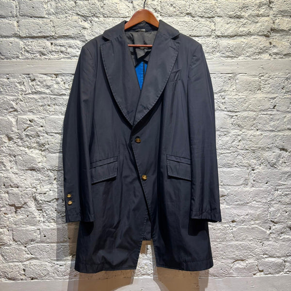 VIVIENNE WESTWOOD MAN NAVY NYLON DRUNKEN JACKET
