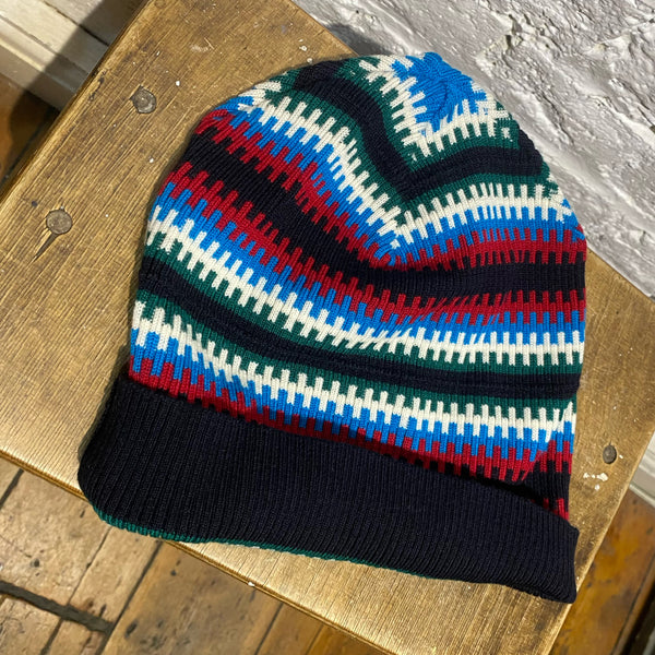 CARVEN STRIPE WOOL BEANIE