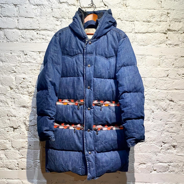 KENZO x H&M DENIM DOWN PUFFER COAT