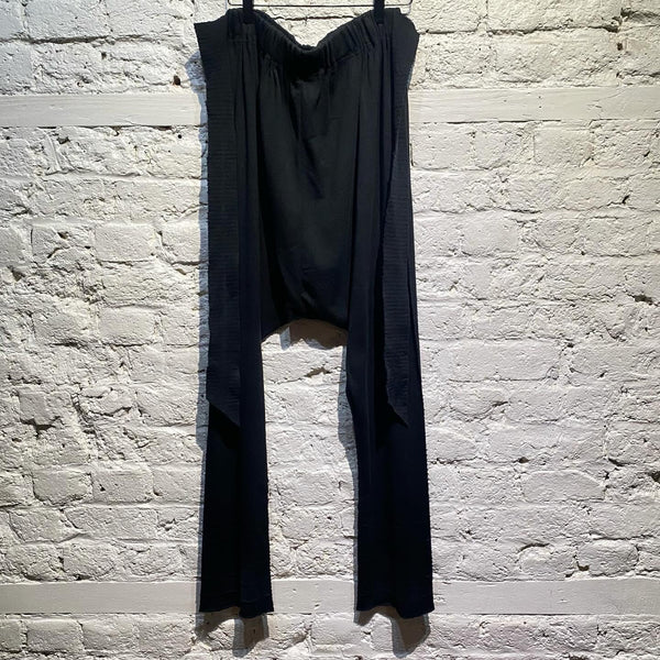 ISSEY MIYAKE APOC BLACK SIDE PANEL TROUSERS