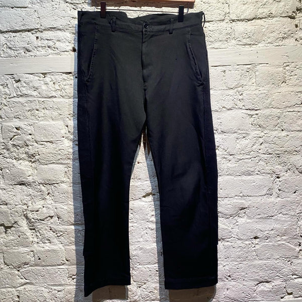 COMME DES GARÇONS (BLACK LABEL) BLACK FLEECE SIDE PANEL TROUSERS