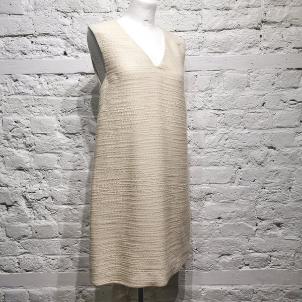 MARNI IVORY WOOL/SILK MIX DRESS
