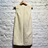 MARNI IVORY WOOL/SILK MIX DRESS