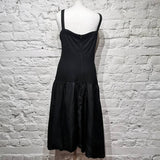 YOHJI YAMAMOTO Y’S BLACK WOOL/CUPRO DRESS