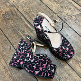 MIU MIU
PINK/BLACK FLORAL