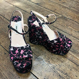 MIU MIU
PINK/BLACK FLORAL