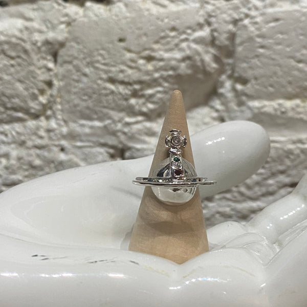 VIVIENNE WESTWOOD SILVER ORB RING .925