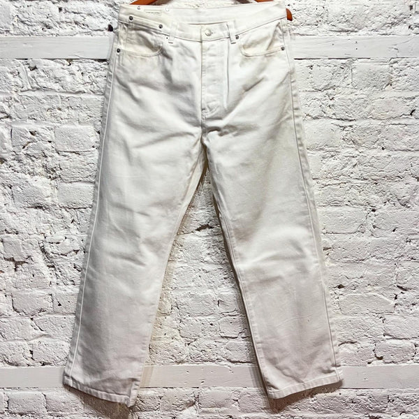 DRIES VAN NOTEN
WHITE DENIM JEANS