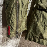 PRADA SPORT
GREEN SHELL NYLON BELTED ZIP JACKET