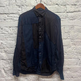 ALEXANDER MCQUEEN
MCQ NAVY/BLACK PATCHWORK SHIRT