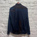 ALEXANDER MCQUEEN
MCQ NAVY/BLACK PATCHWORK SHIRT