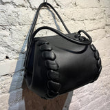 AT-KOLLEKTIVE x NATASHA RAMSEY-LEVI BLACK LEATHER HANDBAG