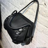 AT-KOLLEKTIVE x NATASHA RAMSEY-LEVI BLACK LEATHER HANDBAG