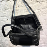 AT-KOLLEKTIVE x NATASHA RAMSEY-LEVI BLACK LEATHER HANDBAG