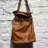 COCCINELLE BROWN LEATHER BAG