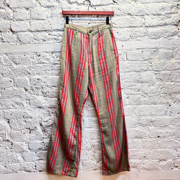 KAPITAL STRIPE Linen TROUSERS