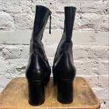 MIU MIU
BLACK HEELED PLATFORM BOOTS
SIZE 40/7UK