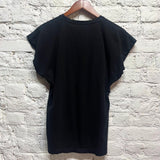 BALENCIAGA
BLACK PRINT TOP CAP SLEEVE FW 12/13