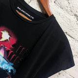 BALENCIAGA
BLACK PRINT TOP CAP SLEEVE FW 12/13