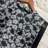 TOGA ARCHIVES 
BLACK/WHITE/GREEN PATTERN TOP