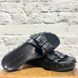 NATACHA RAMSEY-LEVI X AT.KOLLEKTIVE
BLACK LEATHER SANDALS
SIZE 40/7UK