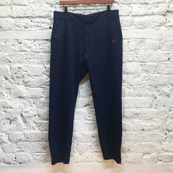 ALEXANDER MCQUEEN 
NACY STRETCH COTTON TROUSERS