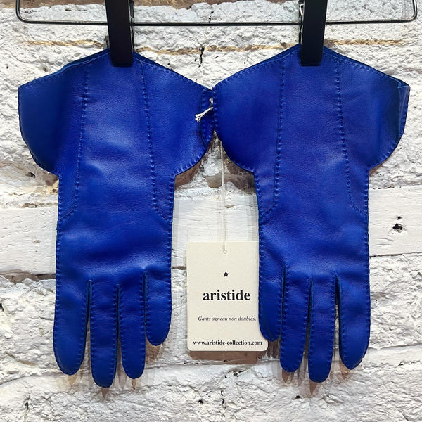 ARISTIDE
BLUE LEATHER GLOVES
SIZE 7