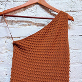 HELMUT LANG	BROWN KNIT DRESS