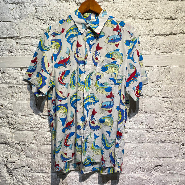 KENZO FISH PRINT S/S SHIRT